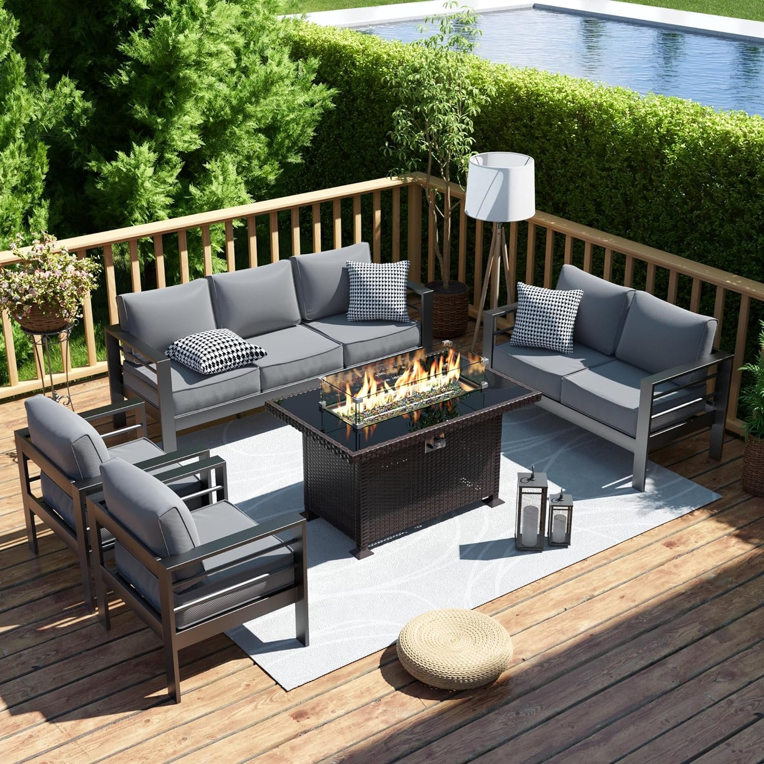 Patio Furniture with Fire Pits